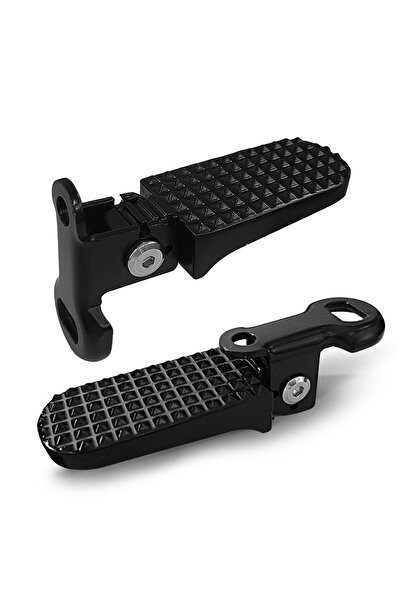 Choice black Foldable Bicycle Rear Foot Pegs Aluminum Alloy Passenger Footres...