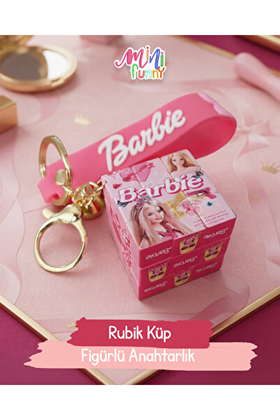 Barbie Figürlü Renkli Çocuk Anahtarlık - Çanta Aksesuarı