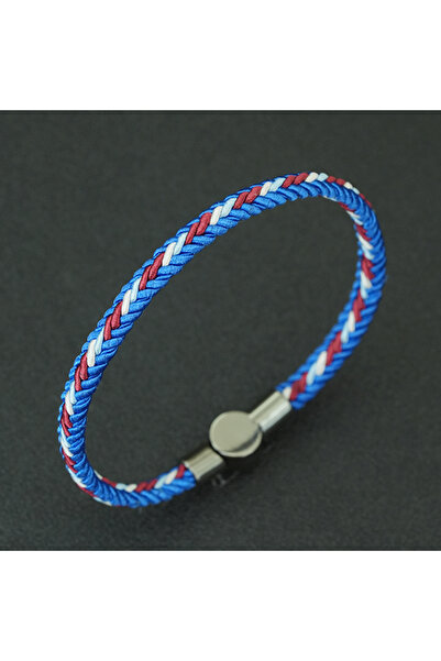 Choice1 S 18.5cm 7.3Inch dark blue Unique Ethnic String Bracelet Unisex Handm...