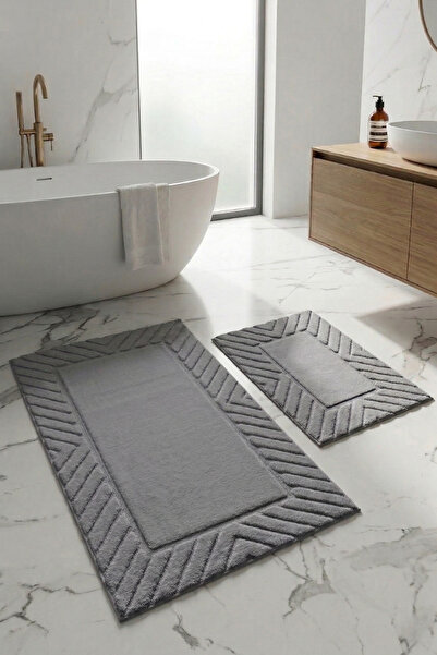 neşe home collection Bathroom Mat Set of 2 |   Machine Washable |   Stain-Res...