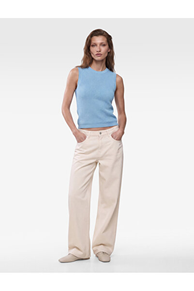 Koton Crew Neck Sleeveless Knitwear Blouse