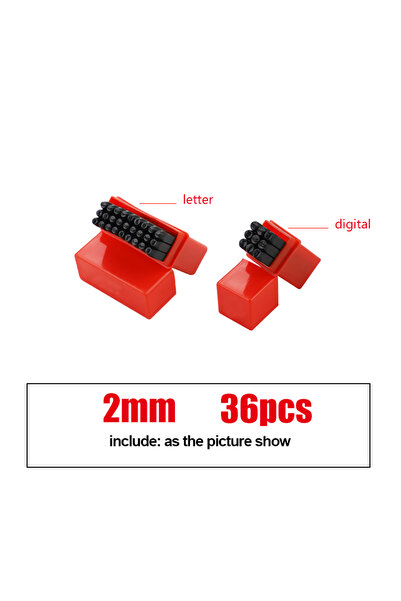 Choice4 2mm 36PCS Letter & Number Stamp Punch Set Hardened Steel Metal Wood L...
