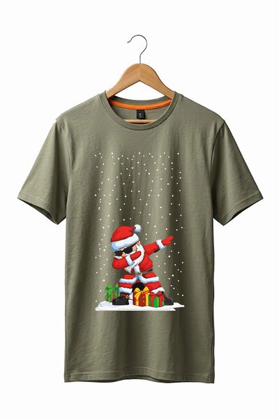 The Baski Christmas Santa Claus Cool Design Printed 100% Cotton Premium Khaki...