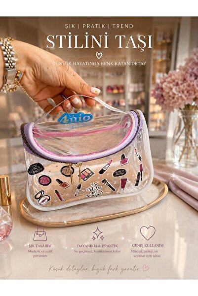 4nio Transparent makeup bag
