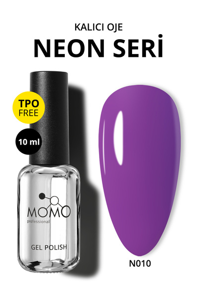 MOMO professional Kalıcı Oje N010 Neon Mor 10 ml