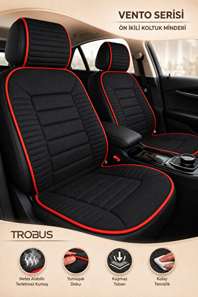 TROBUS Fiat Linea 2007 ve Sonrası Uyumlu Vento 2 Parça Ön Oto Koltuk Minderi ...