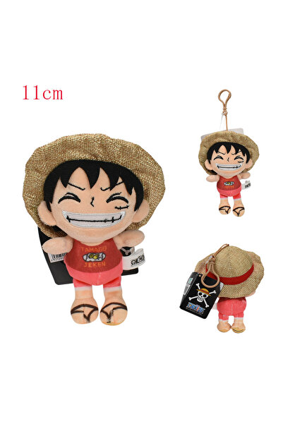 BANDAI 11cm Luffy 7 One Piece Original Tony Tony Chopper Plush Toys Luffy Sab...