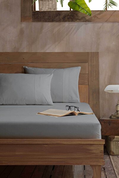 Elart Cotton Sheet Set Double Size Gray