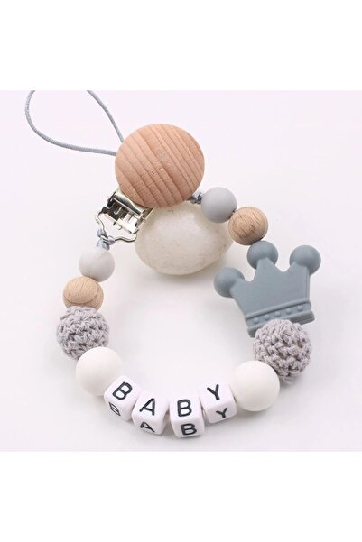 Choice4 MXLB-01Gray Baby Pacifier Clips Dummy Nipples Holder Clip Chain Silic...