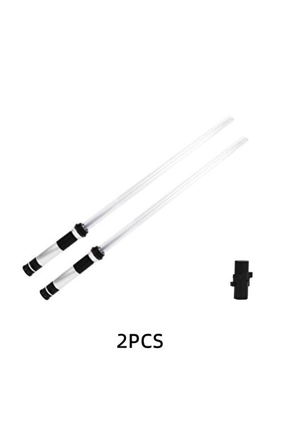 Choice 2pc transparent Lightsaber 2 In 1 RGB Adjustable Light Saber Toys Chil...