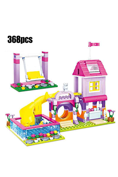 choice2 No original box ZKZC 1018pcs City 1 Change 3 Summer Double-storey Vil...