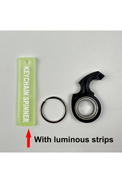 Choice black Spinner Stress Toy Keychain Metal Idget Toy Kid Fingertip Spinni...