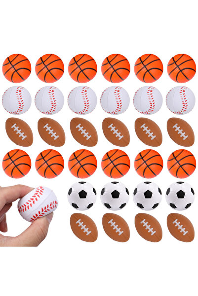 Choice 20Pcs Mix 5/10/20Pcs Squeeze Ball Toys Sports Theme Kids Birthday Part...