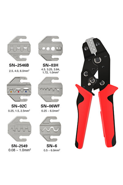 Choice SN 6 jaws Pressed Pliers Electrician Tools Crimping Tool Electrical Te...