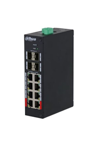 DAHUA Switch DH-HS4412-8ET-120, 12 porturi, 8 porturi PoE, 135W, Viteza Trans...