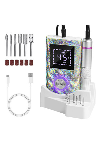Choice1 Nail drill BQ-114 45000RPM Professional Rechargeable Nail Drill Machi...