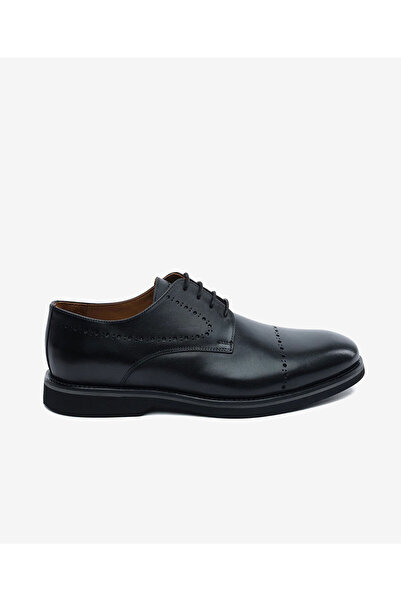 Greyder Men's Black Genuine Leather Oxford Shoes 5Y1Ka64666