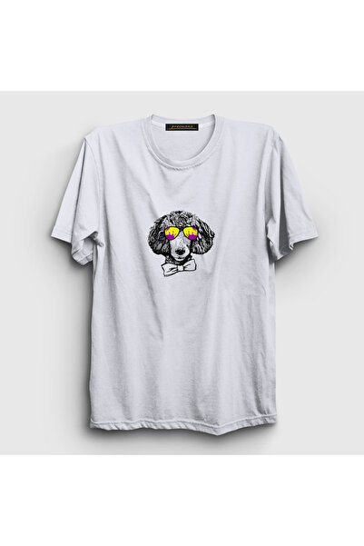 Presmono Unisex beli pudl pas T-shirt 409727tt