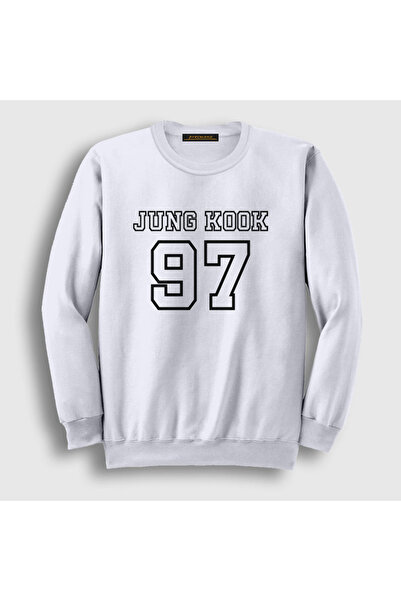 Presmono Unisex bela 97 K Pop Jungkook BTS majica 272611tt