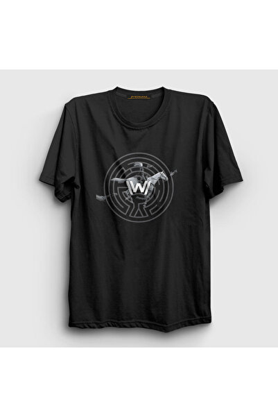 Presmono Unisex crni vozač Westworld T-shirt 224970tt