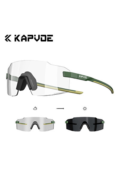 KAPVOE Photochromic-06 Photochromic Runnning Sunglasses Light-Weight Cycling ...