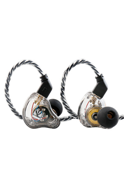 Choice Clear no mic KBEAR KS1 HiFi Earphone 2Pin Cable in Ear Monitor Headpho...