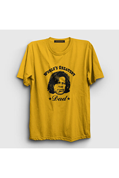 Presmono Unisex žuta Najbolji tata Bezobrazni T-shirt 209727tt