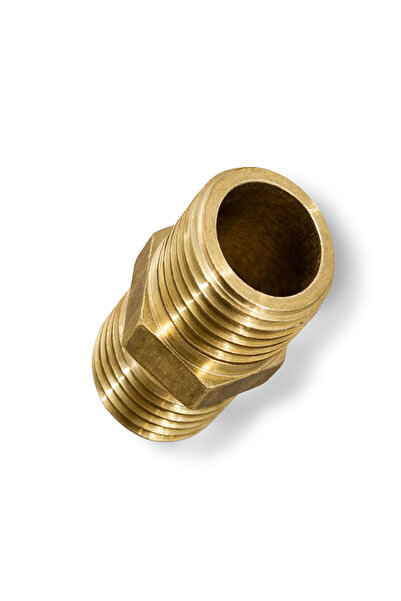 Trendhouse Brass Yellow Nipple 3/8 Inch