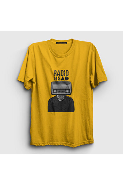Presmono Unisex žuti radio Radiohead T-shirt 104241tt
