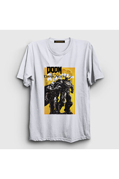 Presmono Unisex White Poster Doom the Dark Ages T-Shirt 608683Tt