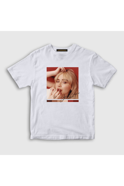Presmono Unisex Kids White Poster Sabrina Carpenter T-Shirt 471719 Tt