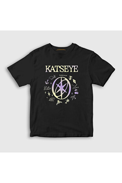 Presmono Unisex Kids Black Signs Gnarly K-Pop Katseye T-Shirt 599172Tt