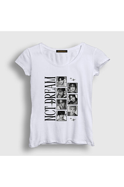 Presmono Women's White Frames Poster K-Pop Nct Dream T-Shirt 597148Tt
