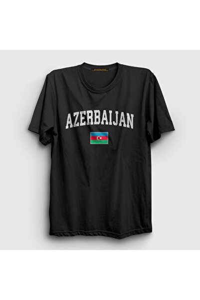 Presmono Unisex crna zastava V2 Azerbejdžan Azerbejdžan T-shirt 536563tt