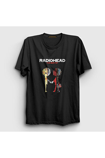 Presmono Unisex Black Best Radiohead T-Shirt 103950Tt