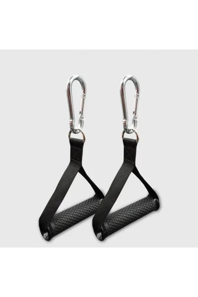 Choice3 2Pcs-Black-buckle Gym Grip Resistance Bands Handles Fitness Anti-slip...