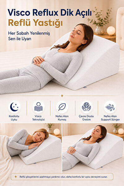 Homedius Reflux Tencel Kumaş Yastığı 65x60x20 cm