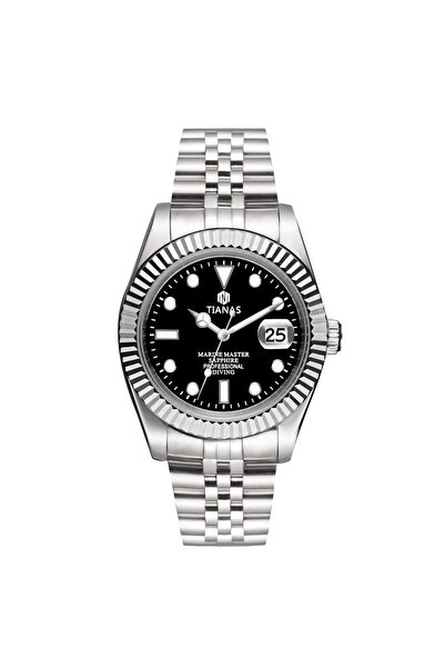 Choice WHITE TIANAS Men's Watch Sapphire Glass Japan Quartz Movement Clock Me...