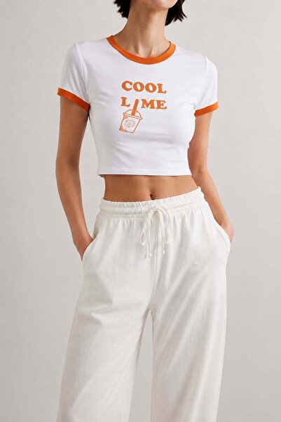 VATKALI T-shirt Crop με σχέδιο