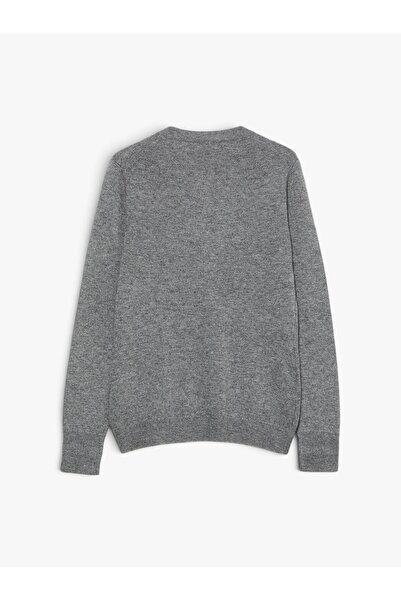 Sisley Kadın Yün ve Kaşmir Karışımlı Ribana Detaylı Bisiklet Yaka Hırka 325A102HM5237-SIS507