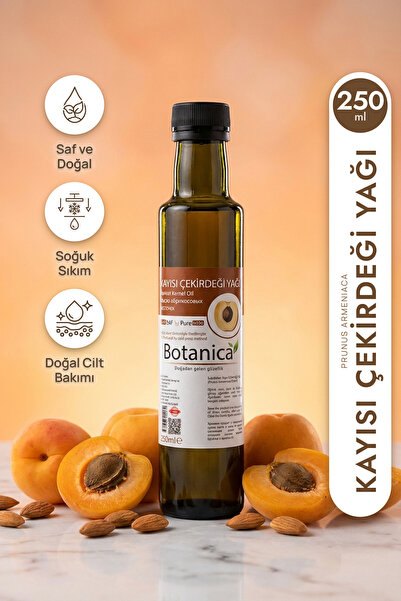 botanica %100 Saf Kayısı Çekirdeği Yağı Vücut Masajı Nemlendirici Doğal Bitki...