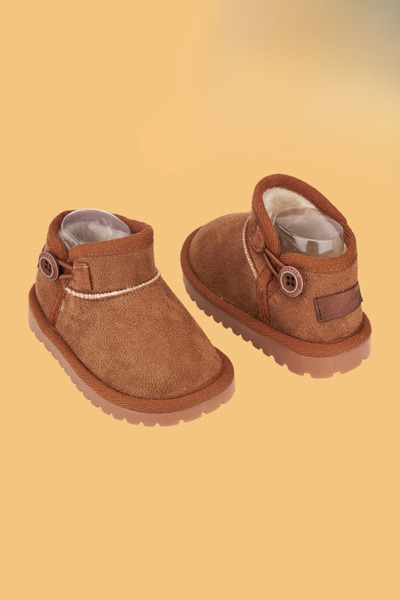 NOBLEKIDS Children's Orthopedic Non-Slip Sole Boots Brown