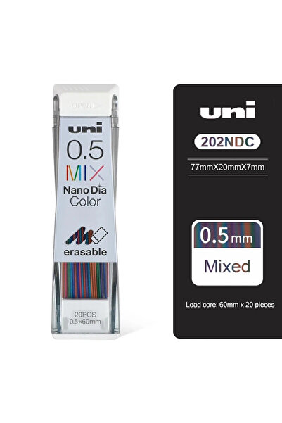 Choice3 Mix Japan Uni Nano Dia Color 0.5-202NDC Colored Mechanical Pencil Lea...