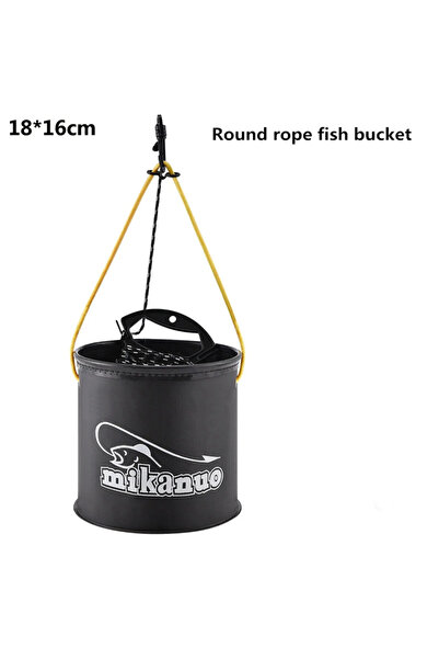 choice2 No end Outdoor Fishing Bucket Foldable EVA Thick Live Fish Bucket Bai...