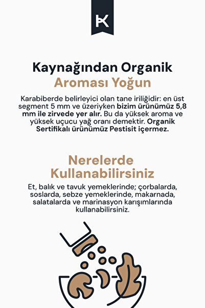 karmalife Organik Toz Karabiber 50 gr