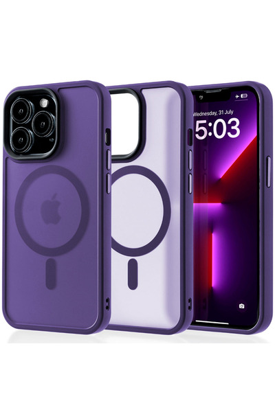 Casey Studios MagSafe case iPhone 13 Pro, wireless charging, raised edges, sl...