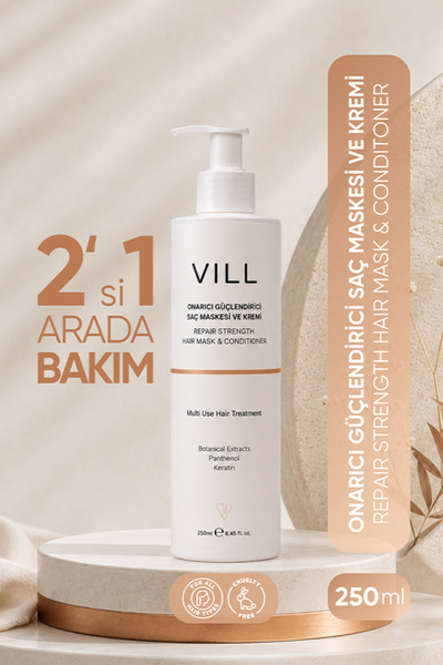 Vill 2’si 1 Arada Saç Maskesi ve Bakım Kremi 250 ml Durulanan veya Durulanmay...