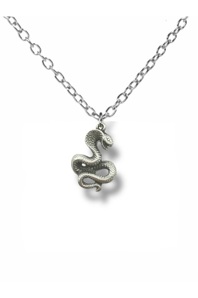 Herşey Nota Unisex Necklace with Cobra Snake Figure – 60 cm Chain, Power and ...