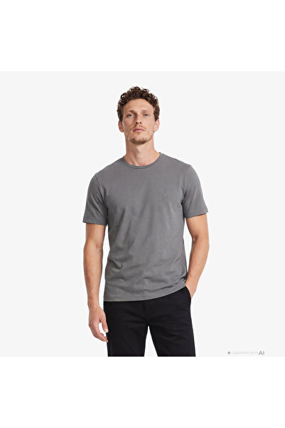 Nautica Erkek Gri Regular Fit T-Shirt