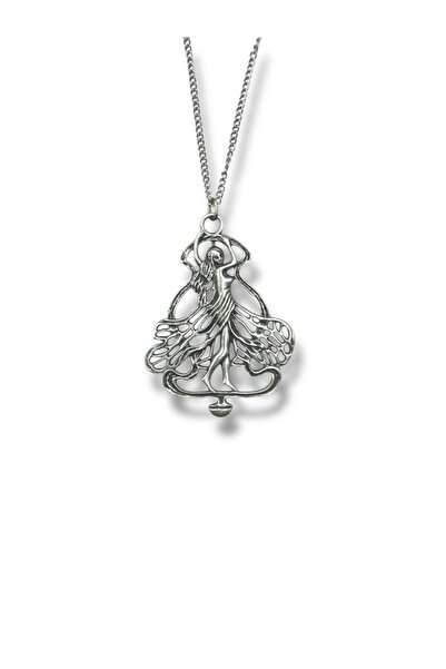 Herşey Nota Butterfly Winged Dancing Fairy Necklace – Elegant and Spiritual S...